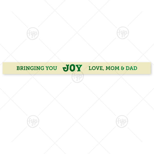 Bringing You Joy Ribbon 5/8-in. Ribbon (Foil)