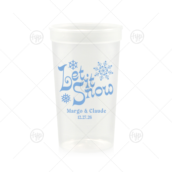 Let It Snow Cup  22-oz. Stadium Cup (Ink)