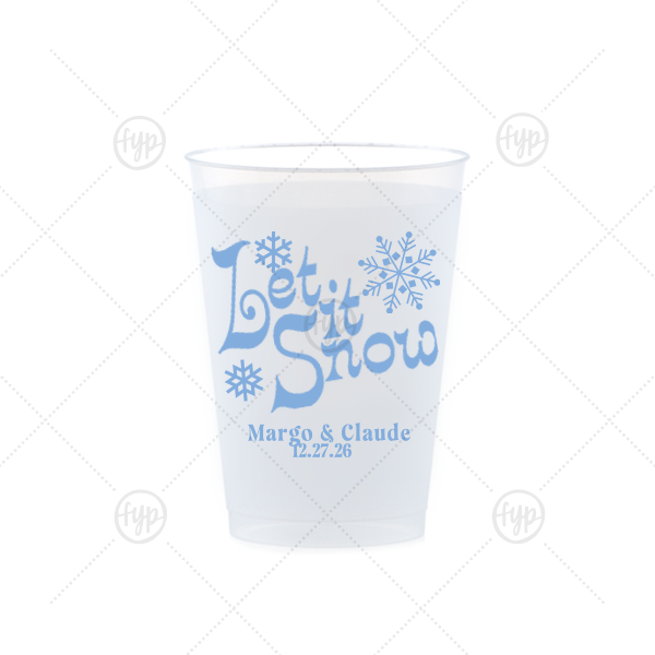 Let It Snow Cup  8-oz. Frosted Cup (Ink)