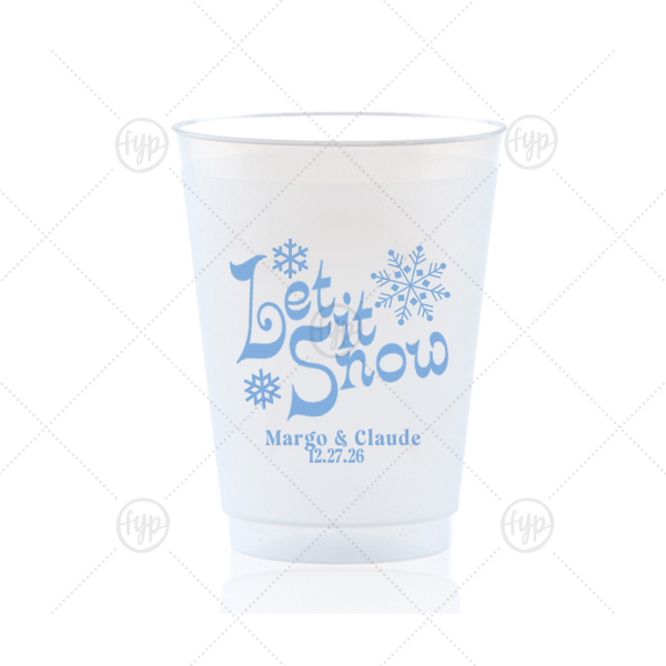 Let It Snow Cup  16-oz. Frosted Cup (Ink)