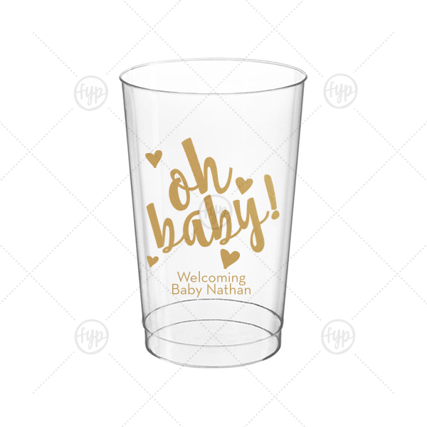 Oh Baby Cup 12-oz. Hard Plastic Cup (Ink)