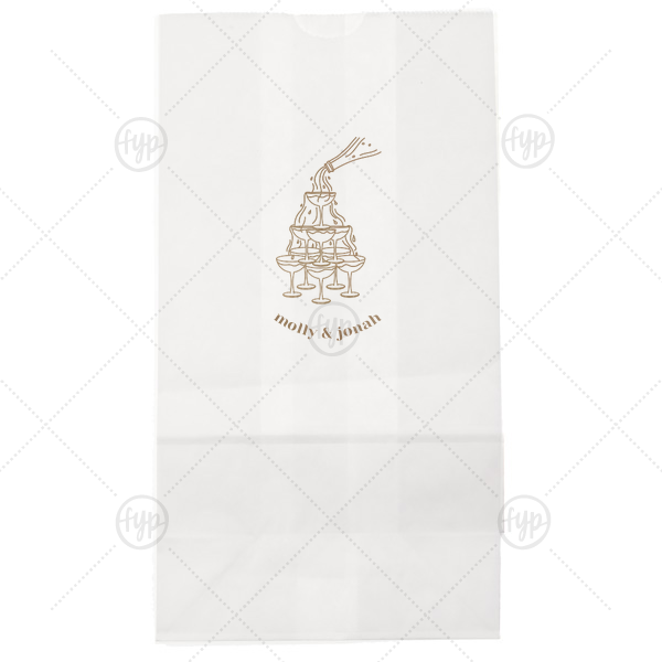 Classic Champagne Tower Bag Lunch Bag (Foil)