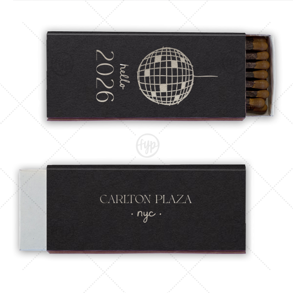 Hello New Year 2026 Match Cigar Matchbox (Foil)