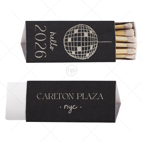 Hello New Year 2026 Match Triangle Matchbox (Foil)