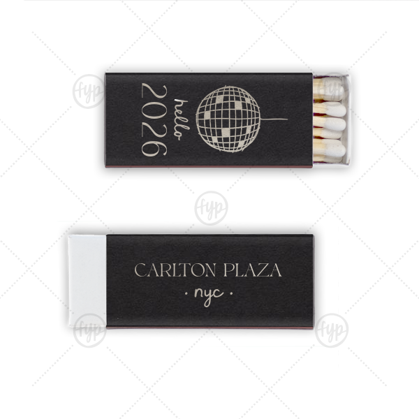 Hello New Year 2026 Match Mini Matchbox (Foil)