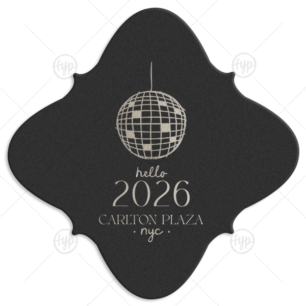 Hello New Year 2026 Coaster Fancy Coaster (Foil)