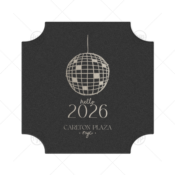 Hello New Year 2026 Coaster Modern Coaster (Foil)