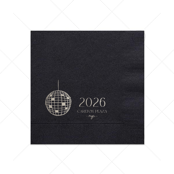 Hello New Year 2026 Napkin Dinner Napkin (Foil)