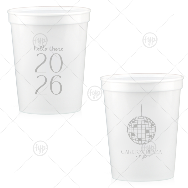 Hello New Year 2026 Cup 16-oz. Stadium Cup (Ink)