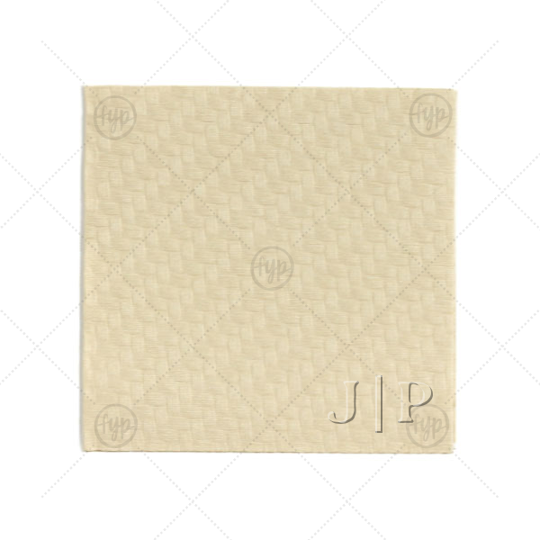 Embossed Initials Napkin Cocktail Napkin (Foil)
