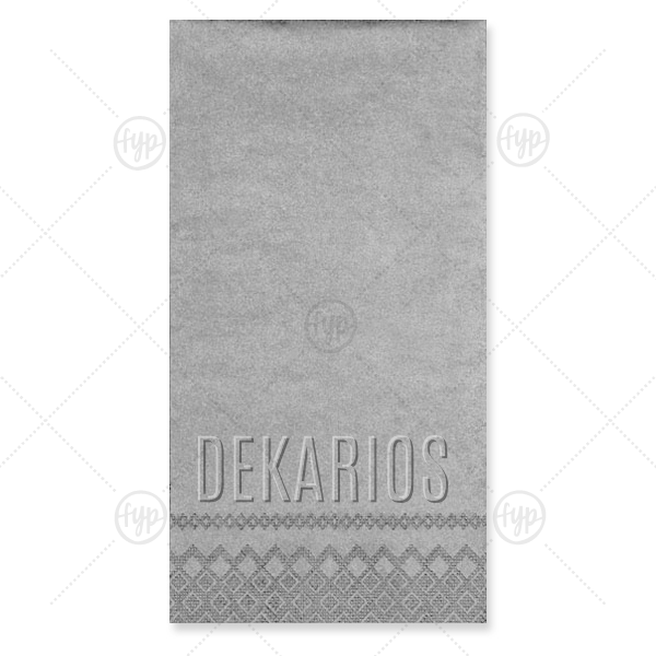 Bold Embossed Name Napkin Guest Hand Towel (Foil)