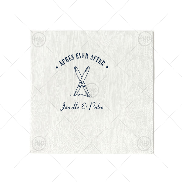 Après Ever After Napkin Cocktail Napkin (Foil)