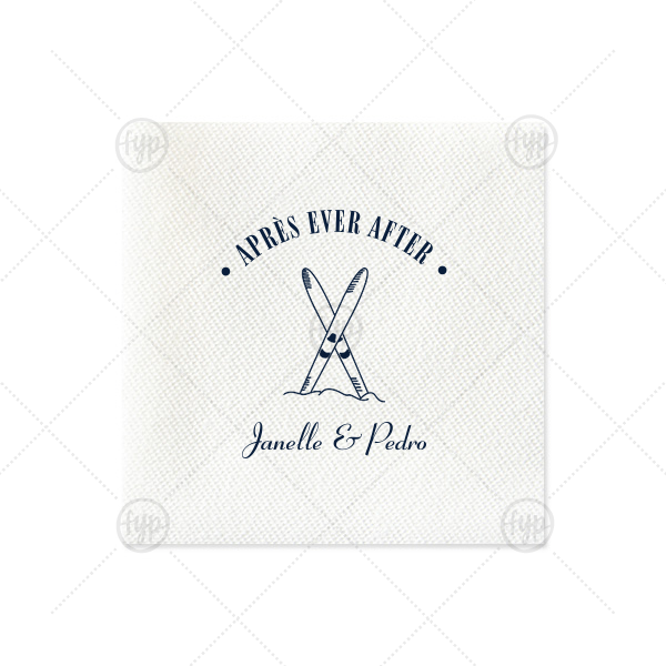 Après Ever After Napkin Petite Cocktail Napkin (Foil)