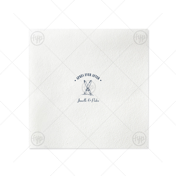 Après Ever After Napkin Extra-Large Dinner Napkin (Foil)