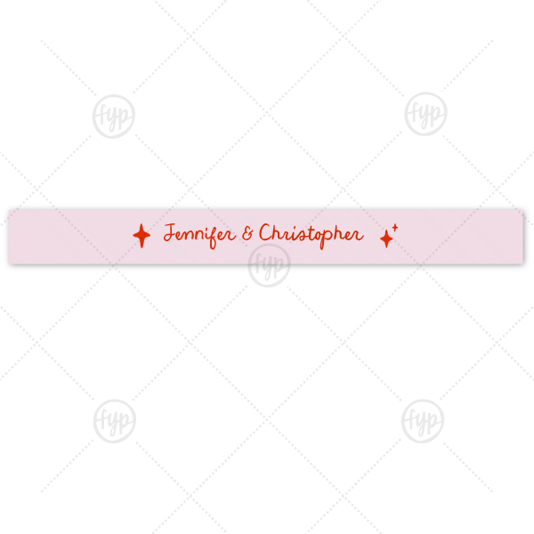 Hand-drawn Twinkle & Names Ribbon 7/8-in. Ribbon (Foil)