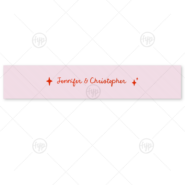 Hand-drawn Twinkle & Names Ribbon 1.5-in. Ribbon (Foil)