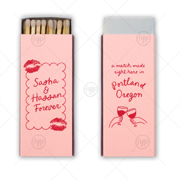 A Match Made Here Matchbox Candle Matchbox (Foil)
