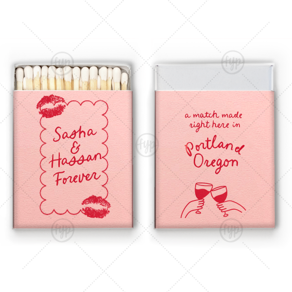 A Match Made Here Matchbox Square Matchbox (Foil)