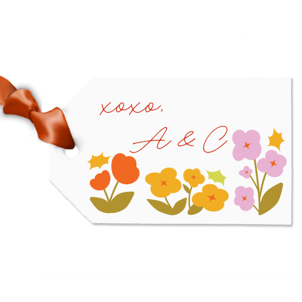 Flower Garden Photo Tag Luggage Gift Tag (Photo)