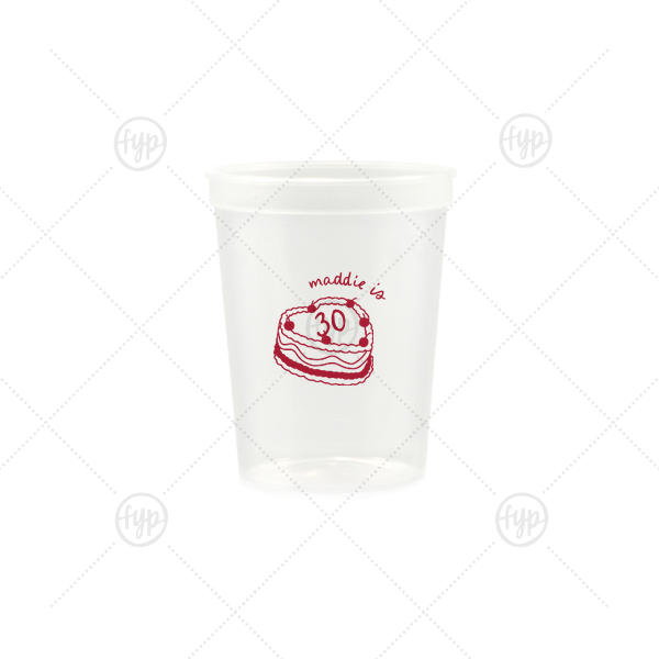 Cherry Cake Cup 12-oz. Stadium Cup (Ink)