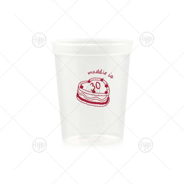 Cherry Cake Cup 16-oz. Stadium Cup (Ink)