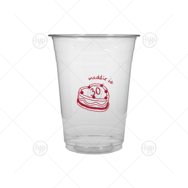 Cherry Cake Cup 16-oz. Soft Plastic Cup (Ink)
