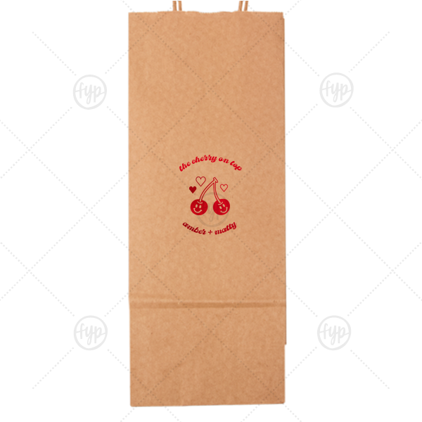 Cherry On Top Bag Wine Gift Bag (Foil)