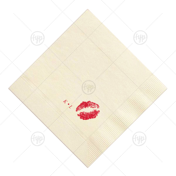 Lipstick Kiss Napkin