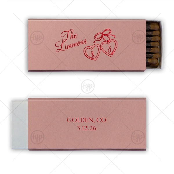 Heart Locket Matchbox Cigar Matchbox (Foil)