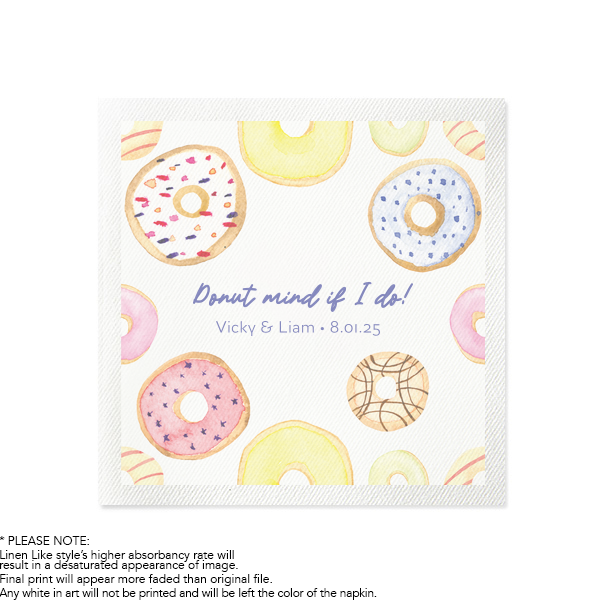 Donut Mind If I Do Photo Napkin Luncheon Napkin (Photo)