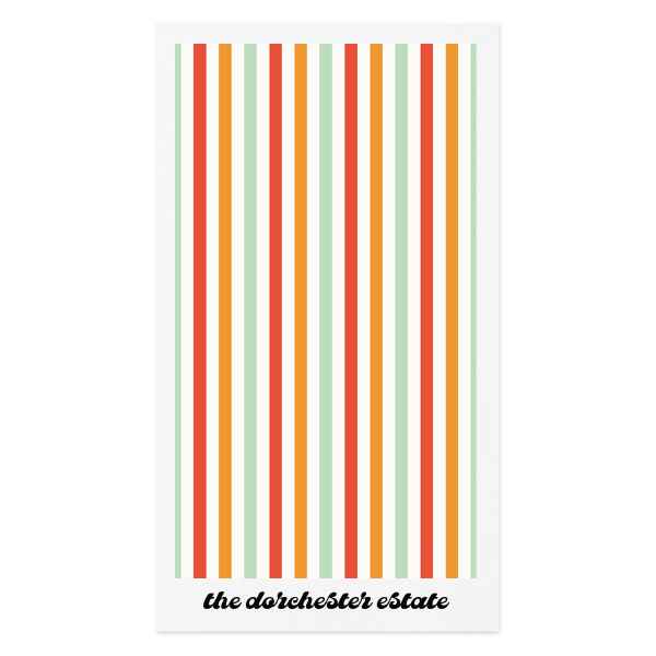 Groovy Stripes Photo Napkin Paper Guest Towel (Photo)