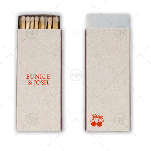 Cherry Pair Matchbox Candle Matchbox (Foil)