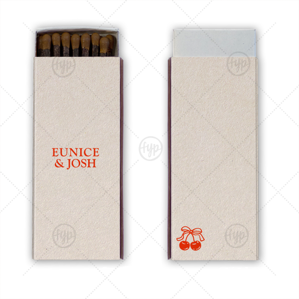 Cherry Pair Matchbox Cigar Matchbox (Foil)