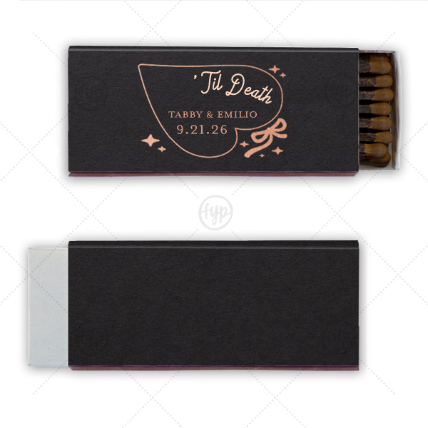 Til Death Heart Matchbox Cigar Matchbox (Foil)
