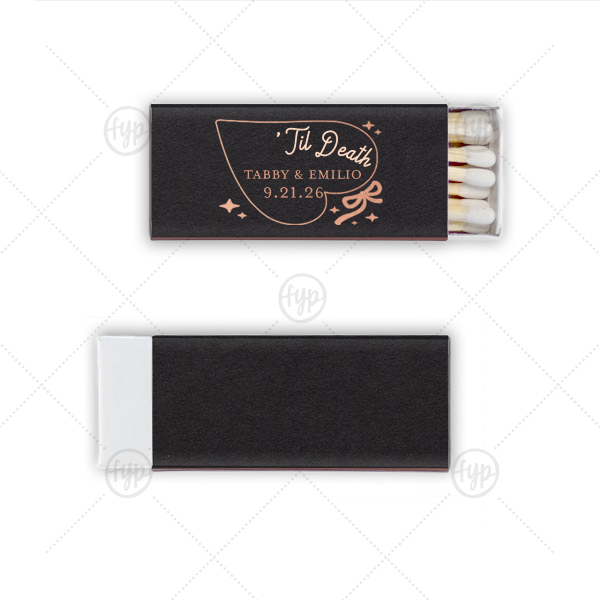 Til Death Heart Matchbox Mini Matchbox (Foil)