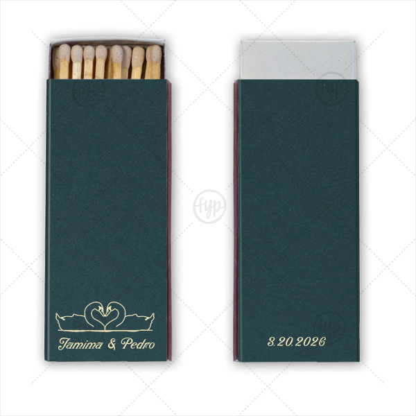 Swan Lovers Matchbox Candle Matchbox (Foil)