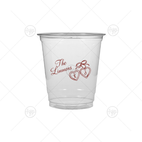 Heart Locket Cup 8-oz. Soft Plastic Cup (Ink)