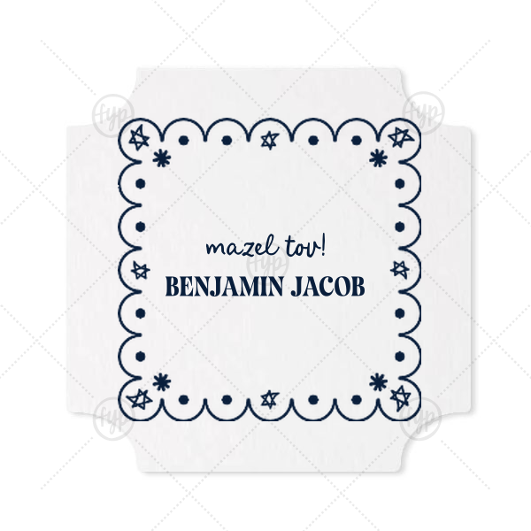 Star of David Frame Coaster Modern Coaster (Foil)