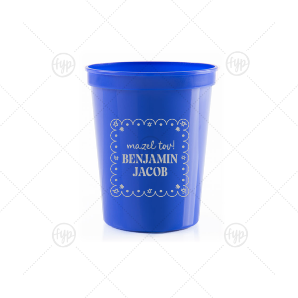 Star of David Frame Cup 16-oz. Stadium Cup (Ink)