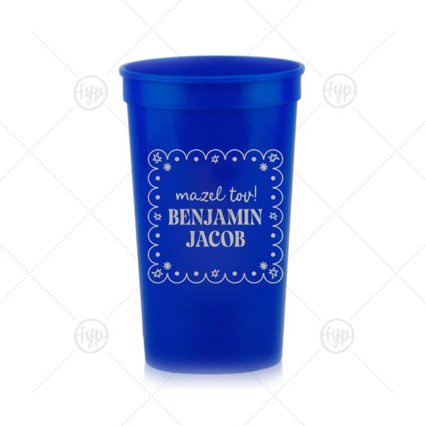 Star of David Frame Cup 22-oz. Stadium Cup (Ink)