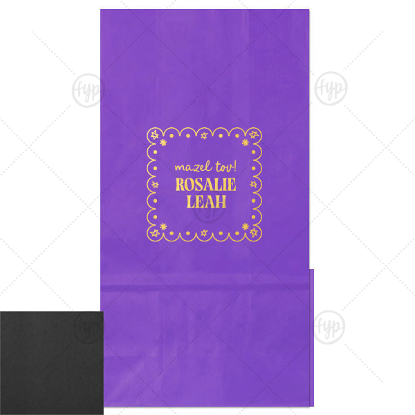 Star of David Frame Bag Gloss Goodie Bag (Foil)