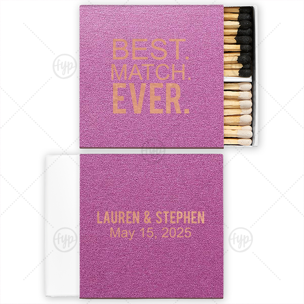 Best. Match. Ever. Matchbox. Two-Chamber Matchbox (Foil)