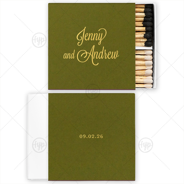 Formal Names Match Two-Chamber Matchbox (Foil)
