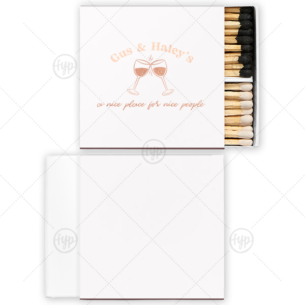 A Nice Place For Nice People Matches Two-Chamber Matchbox (Foil)