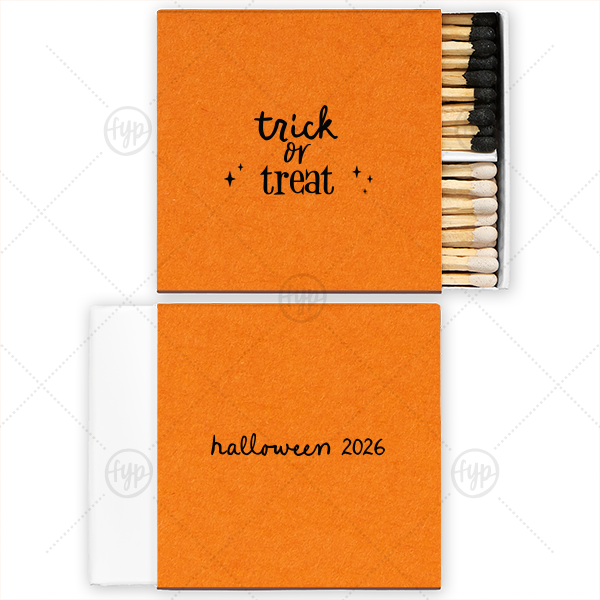 Trick Or Treat Match Two-Chamber Matchbox (Foil)