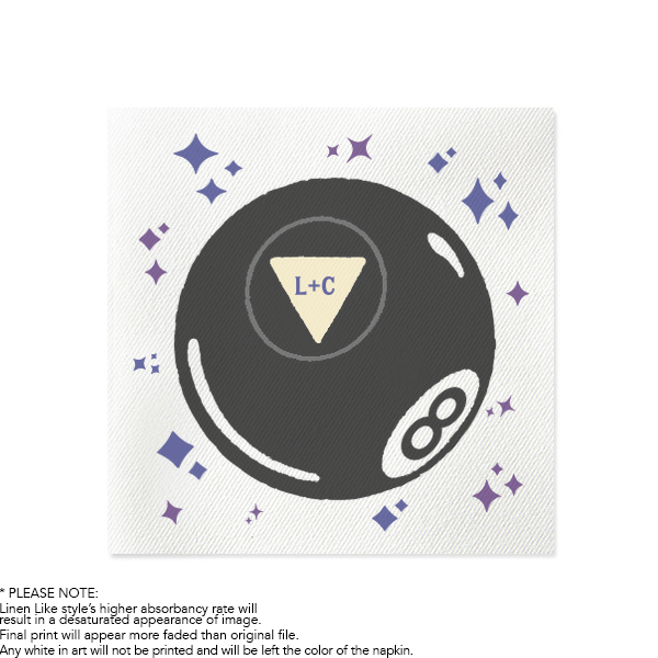 Magic 8 Ball Photo Napkin Luncheon Napkin (Photo)