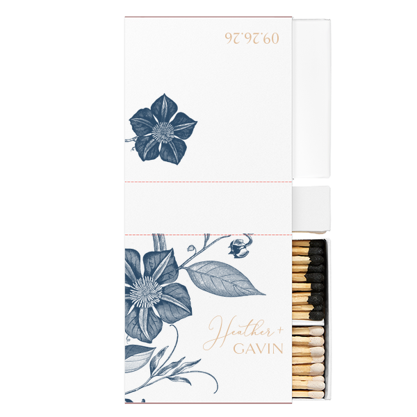 Script And Modern Names Custom Photo Match Two-Chamber Matchbox (Photo)
