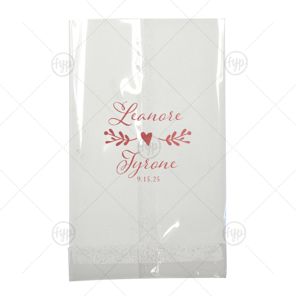 Lovely Wedding Names Bag | Small Cellophane Bag | For Your Party