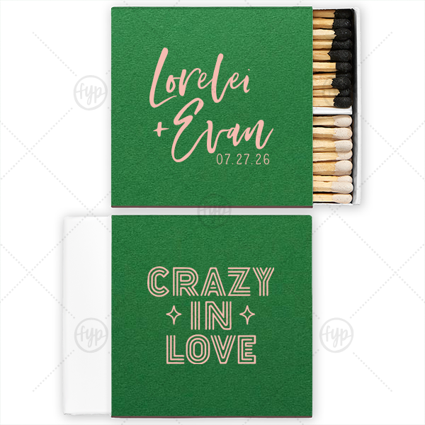 Crazy In Love Matchbox Two-Chamber Matchbox (Foil)