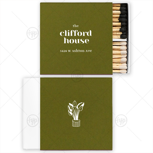 This Our House Plant Matchbox  Two-Chamber Matchbox (Foil)